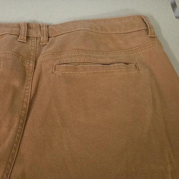 Liverpool Tan Wide Leg Crop  Pants 14/32 - Picture 8 of 8